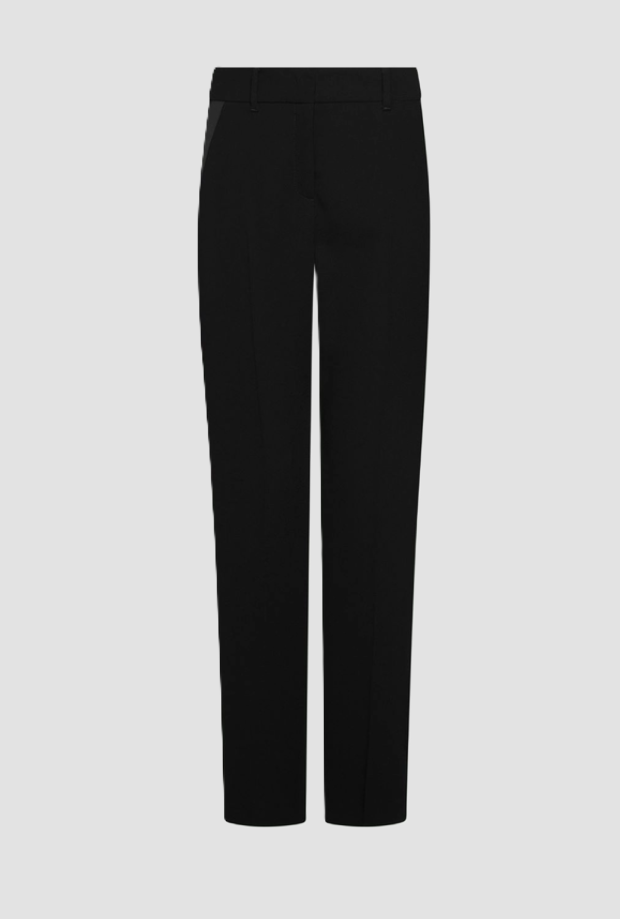 pantalone a gamba dritta donna nero