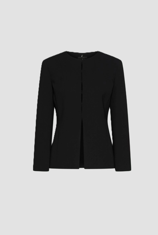 giacca girocollo donna nero