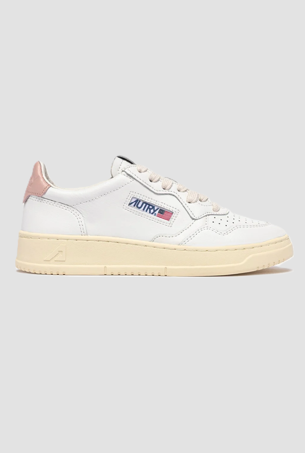 shoes medalist low woman white-pink