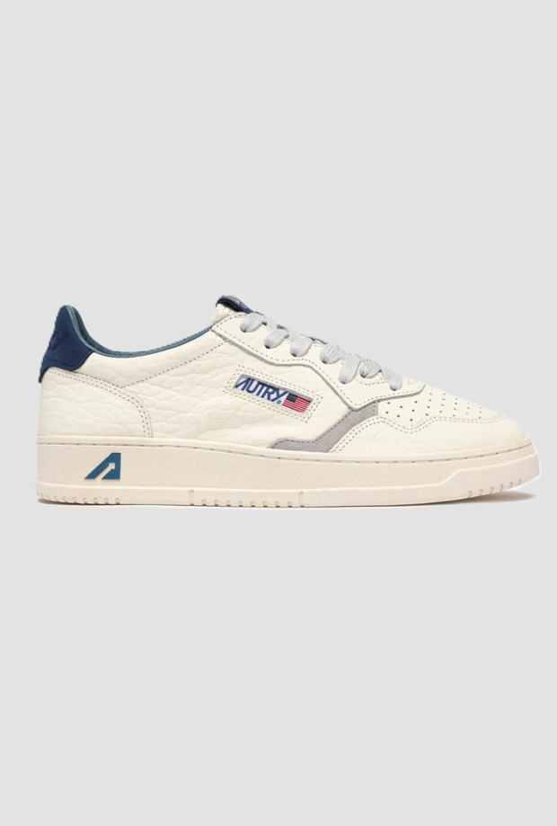 white-navy blue mediumlist shoes