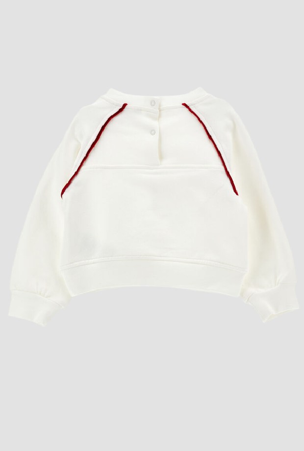 Crew hals sweatshirt disney meisje crème-rubber