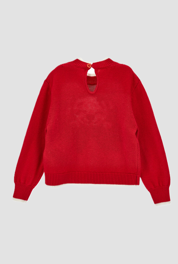pullover carica 101 bambina rubino