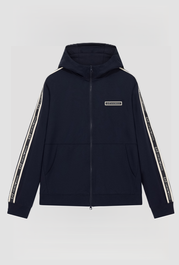 heren sweatshirt logo serie blauwe nacht