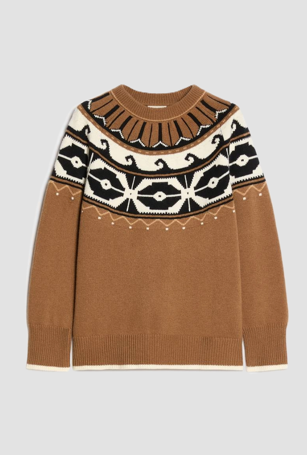 mesh in blend of wool woman tobacco