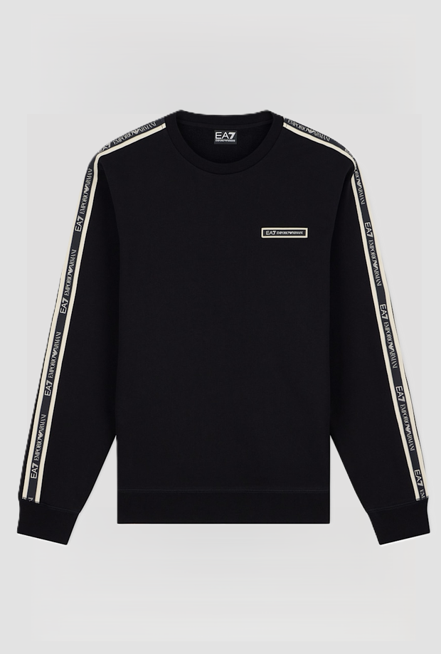 Sweat-shirt en col noir homme