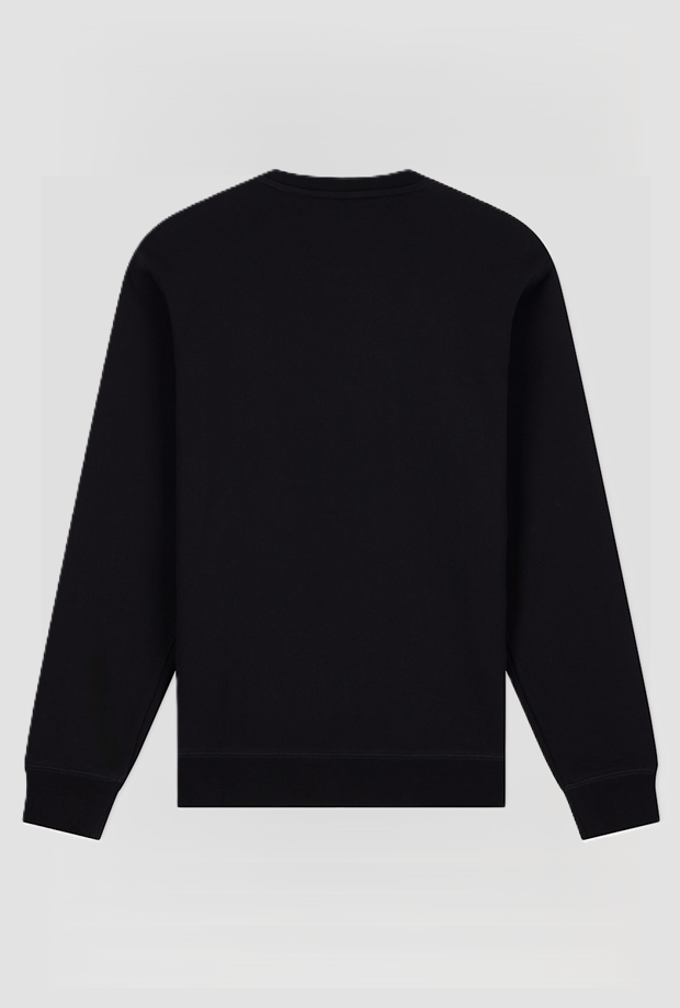 Sweat-shirt en col noir homme