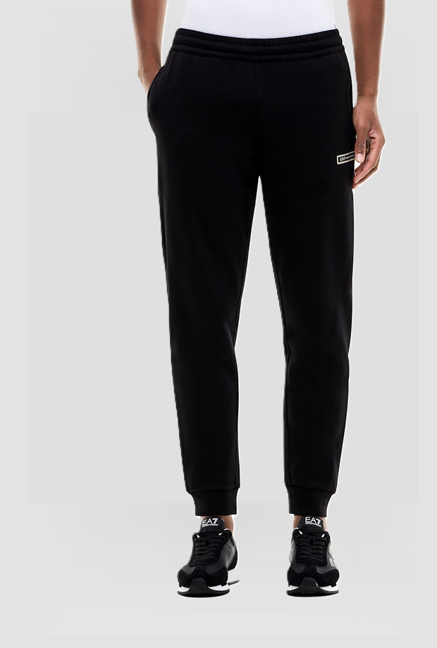 jogger slim fit trousers for men black