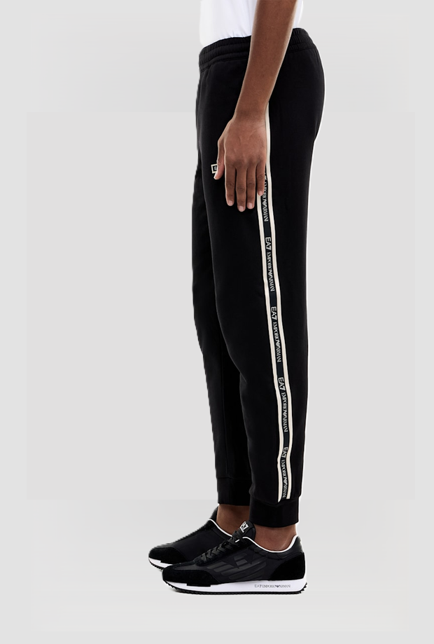 jogger slim fit trousers for men black