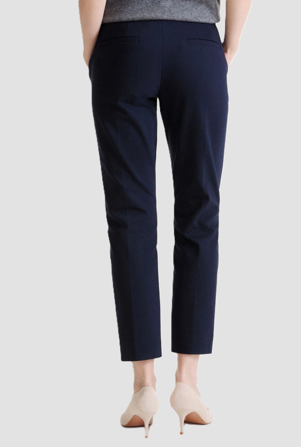 pantalone stretch donna navy blue