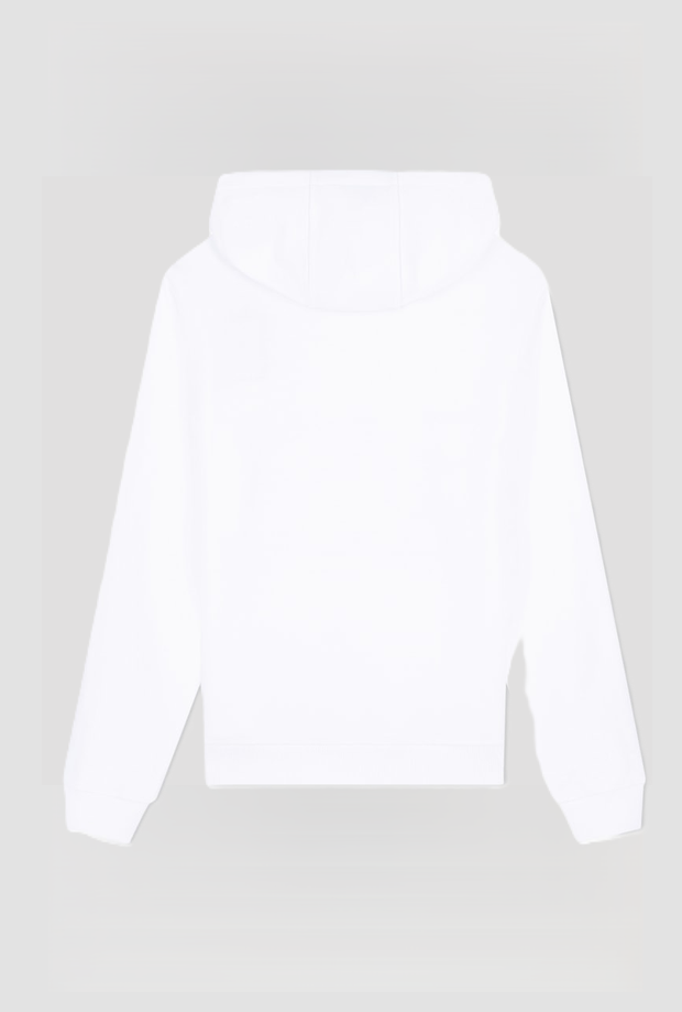 logo à capuche et devant pour homme blanc