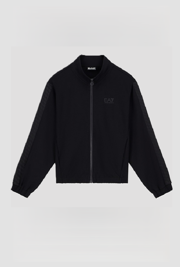 sudadera con cremallera de bebé negro