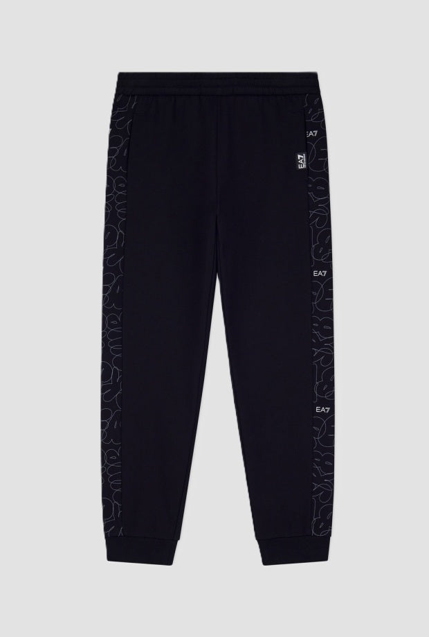 pantalone jogger da bambino nero