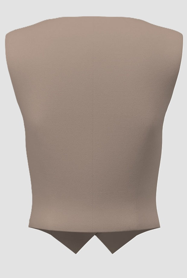 chaleco femenino beige