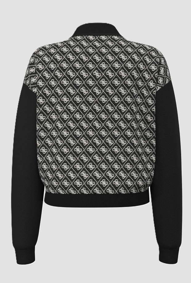 maglia con loghi donna nero