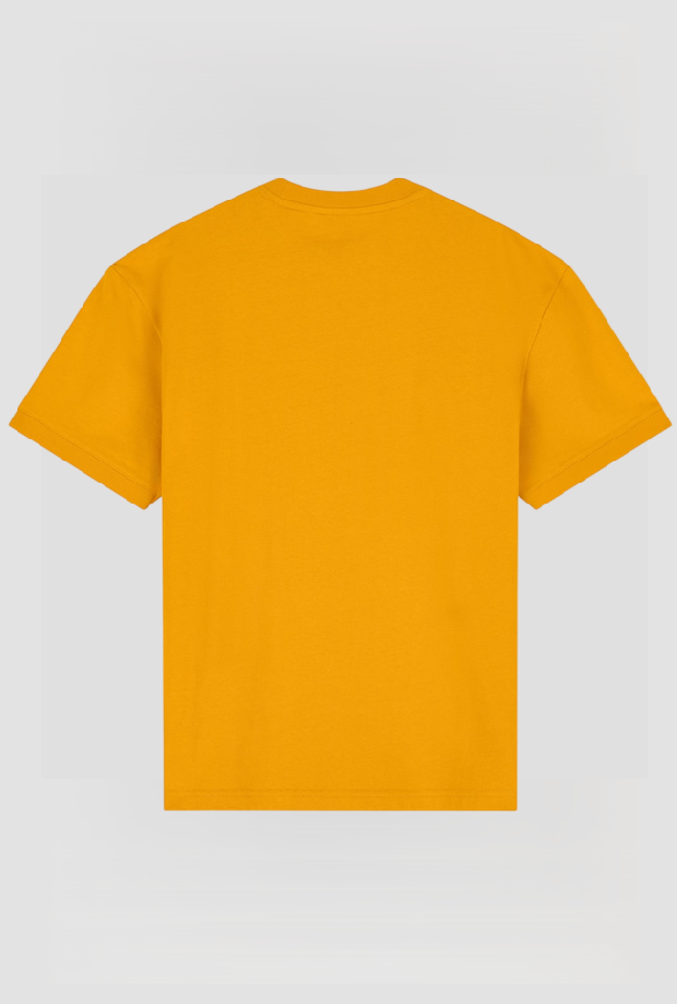 camiseta con logo masculino amarillo