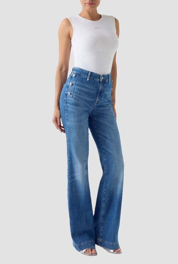 jeans high waist blue