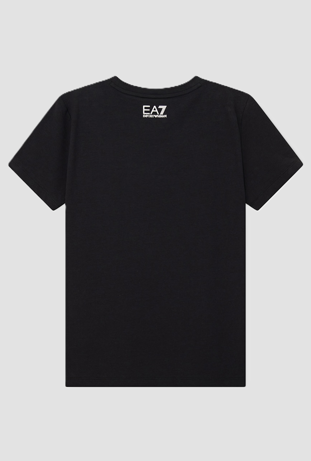 Camiseta con patrón de diamantes de imitación mujer negra