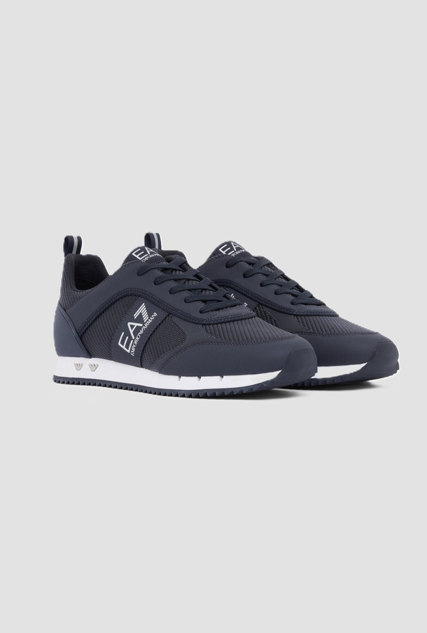 zapatos con logo Ea7 Hombre azul oscuro