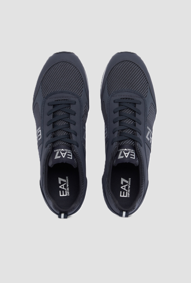 zapatos con logo Ea7 Hombre azul oscuro