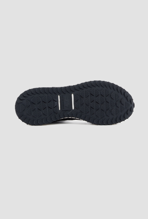 scarpe con logo da uomo nero