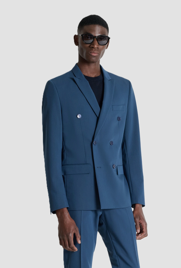 giacca kate a doppiopetto uomo navy blue