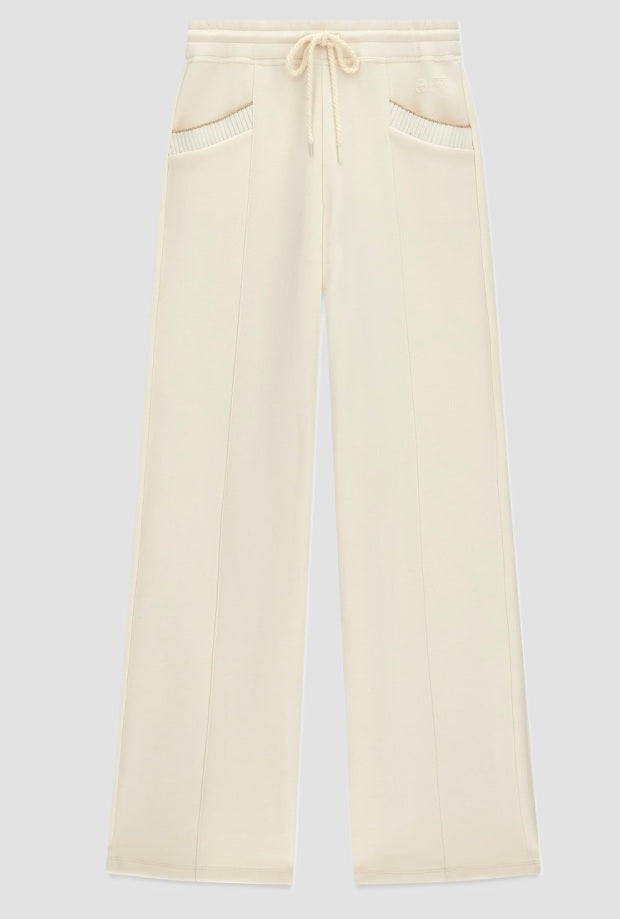 pantsuit woman beige light