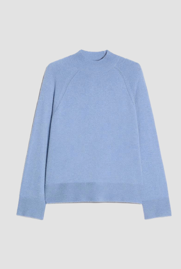 mujer lupetto azul malla