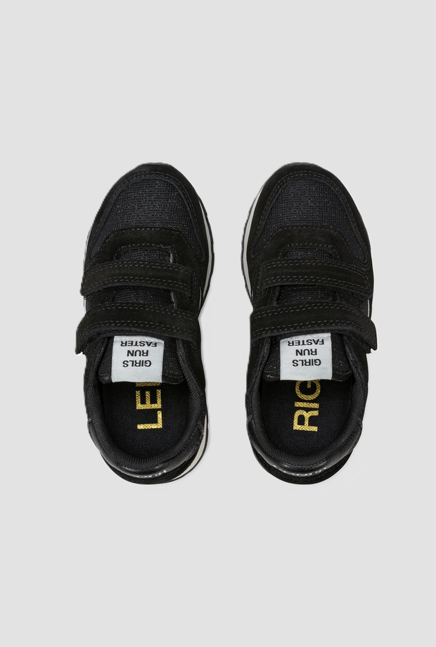 girl's ally glitter shoes for baby black