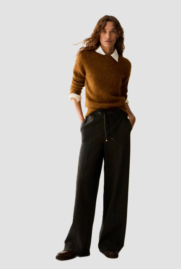 pantalone joggers donna grigio