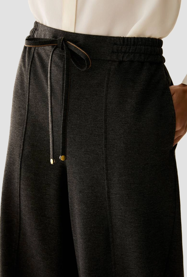 pantalone joggers donna grigio