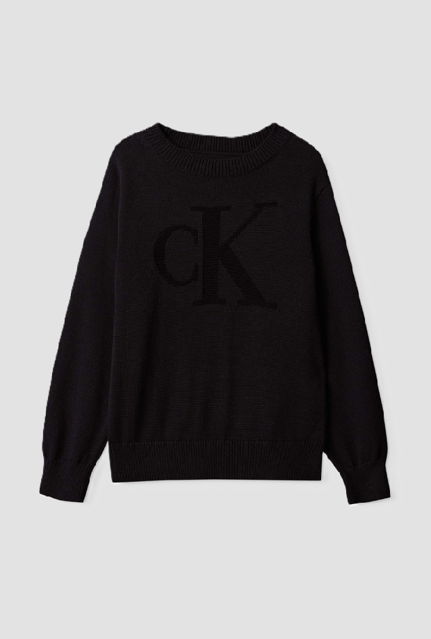pull avec logo noir bébé
