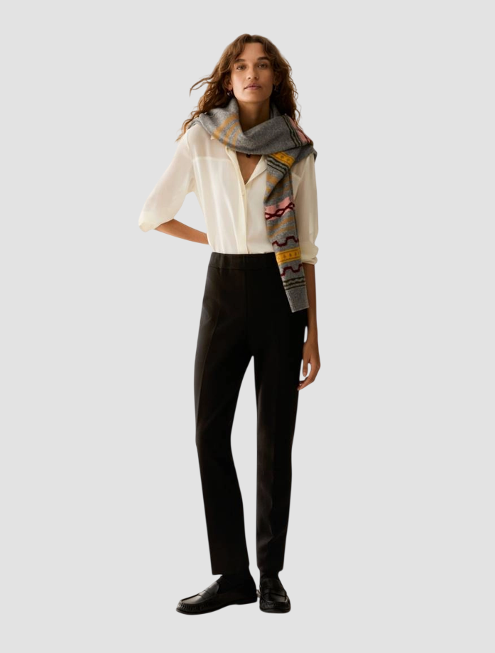 trousers skinny fit woman black