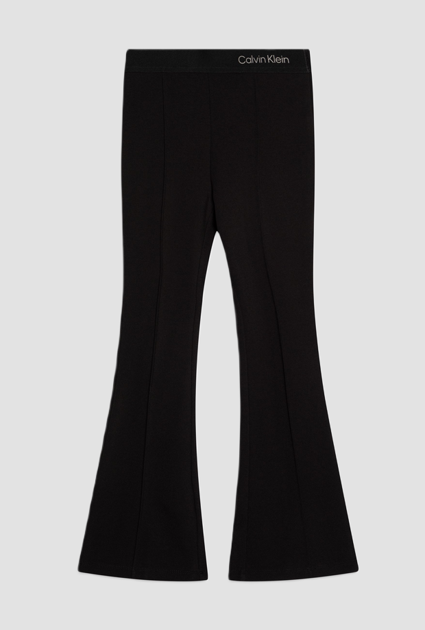 negro chica flare pantalones