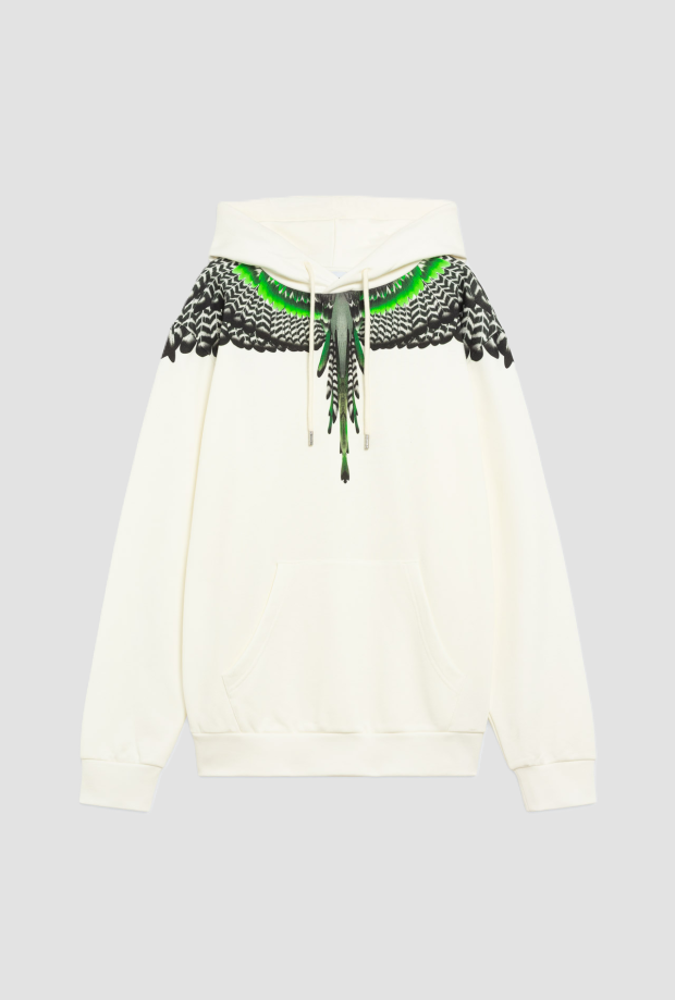 sudadera con capucha de hombre blanco