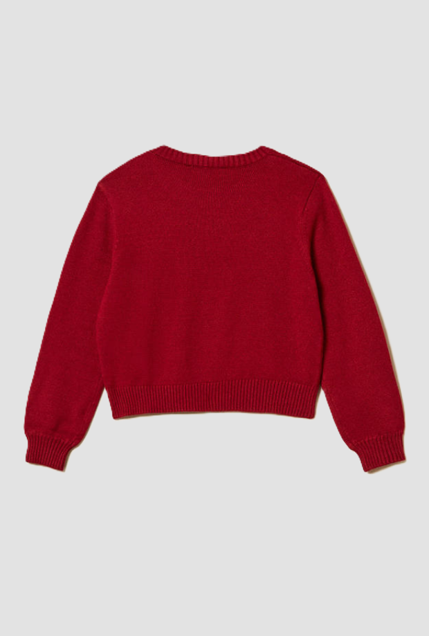 camisa con botones hombro niño rojo