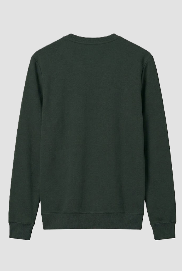 Sweat-shirt vert pour homme
