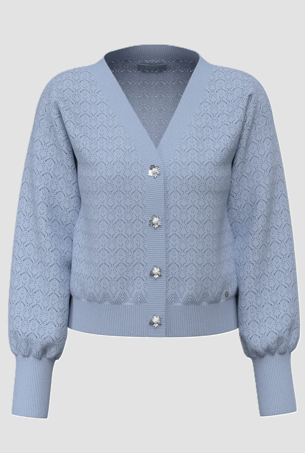 Cardigan v mujer celestial