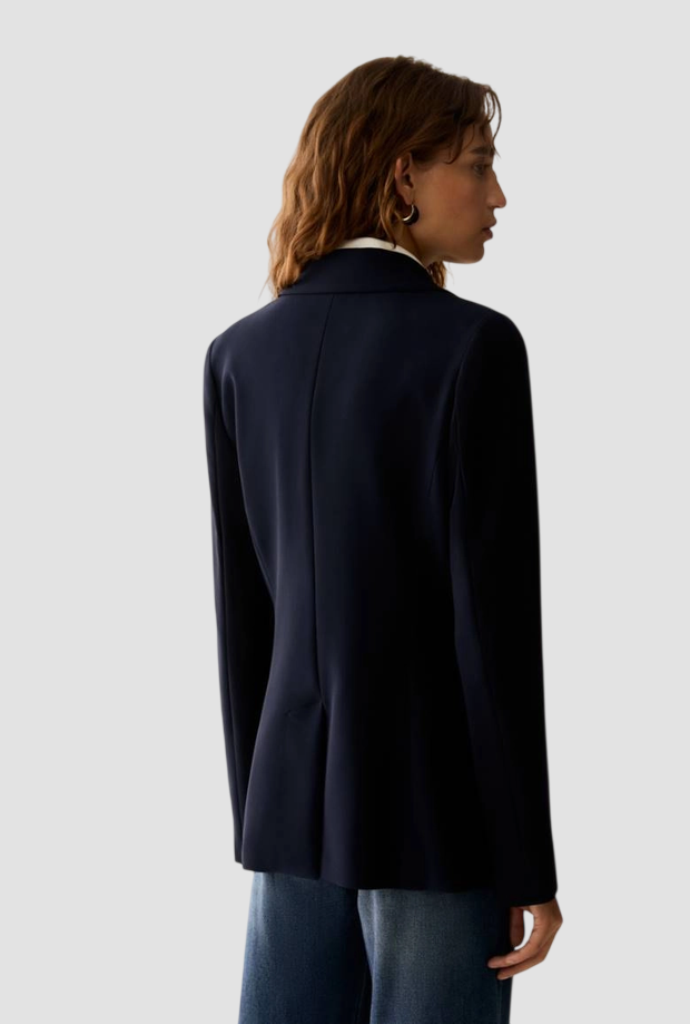 Single-breasted jacket woman blue