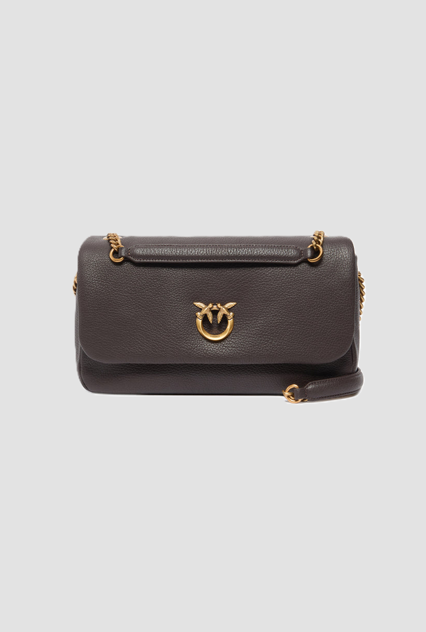 bolsa de amor media mujer marrón