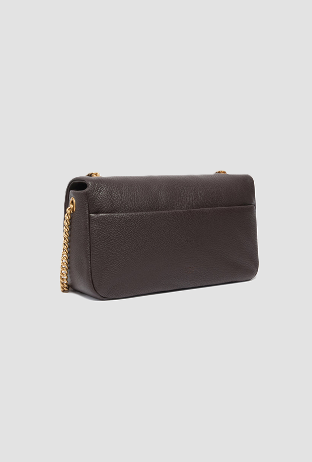 bolsa de amor media mujer marrón