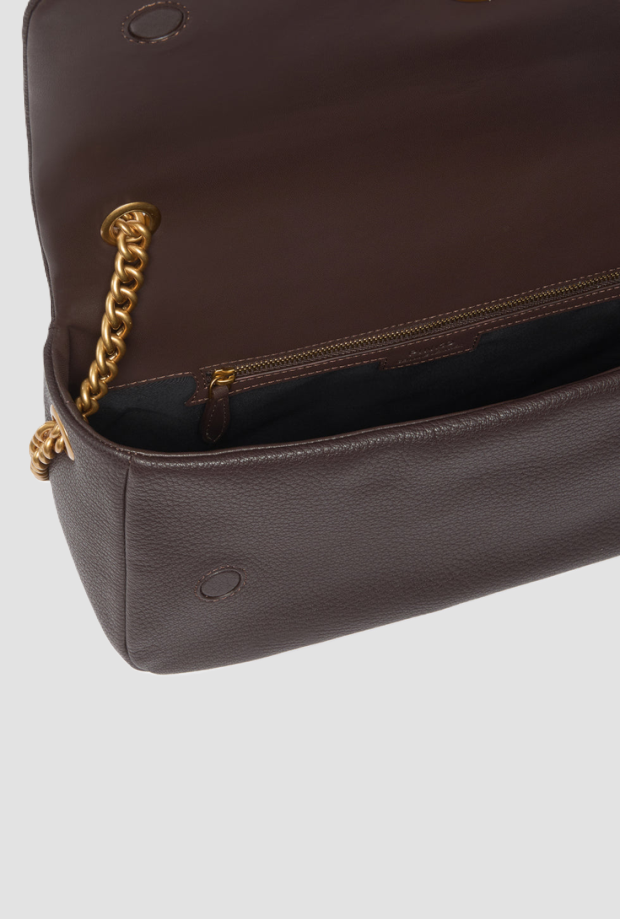 bolsa de amor media mujer marrón