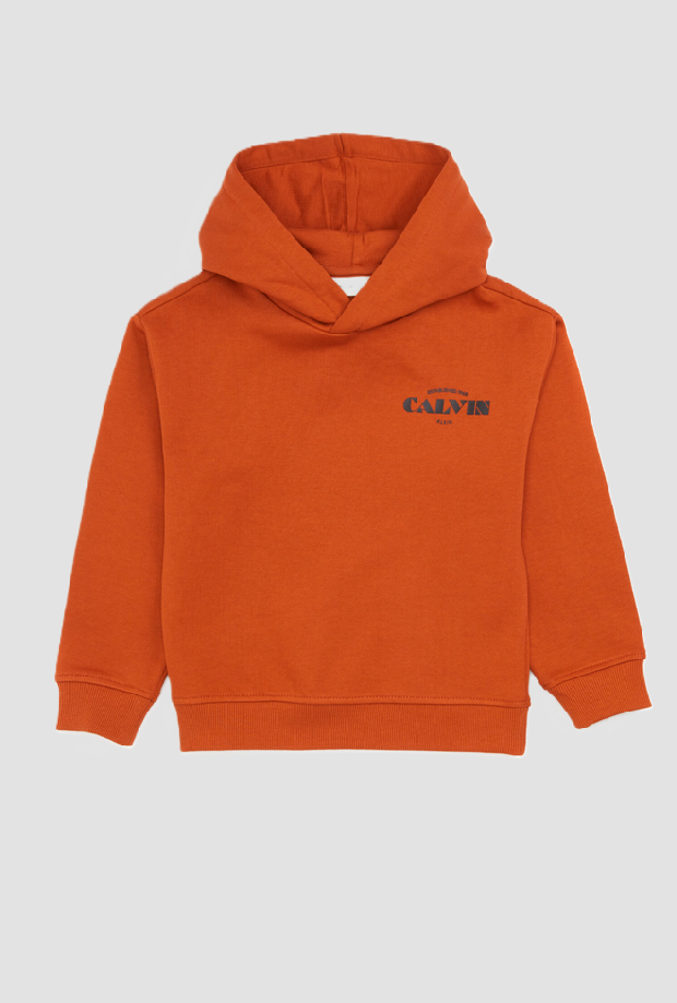 hoodie en baby logo oranje