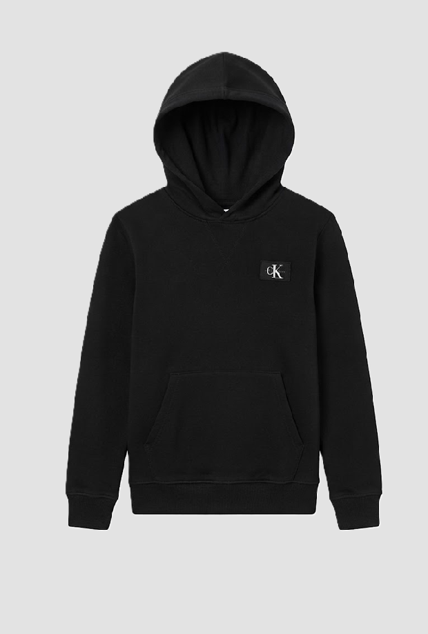 logo à capuche et bébé noir