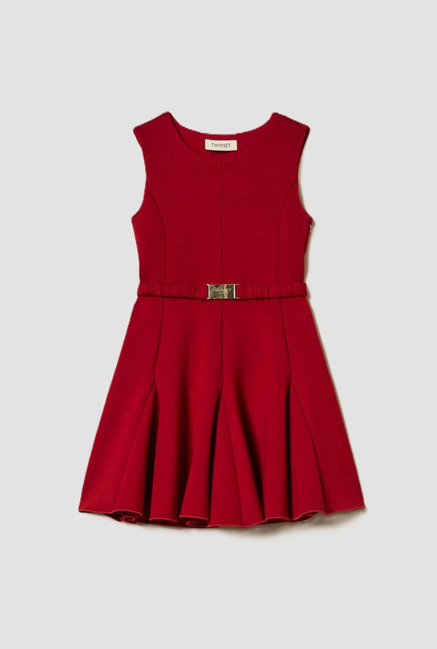 Kleid in dunkelrot Kind
