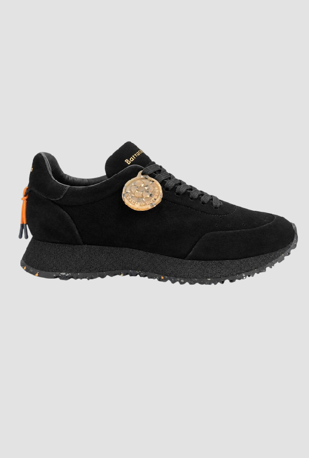 zapatos de suede negro