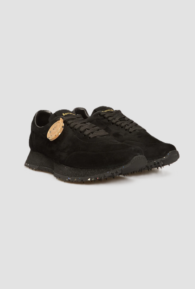 zapatos de suede negro