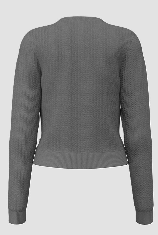 dark grey knitted woman