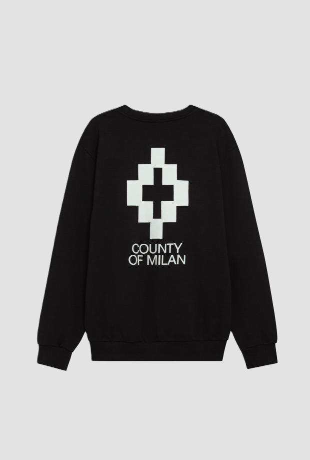 Sweatshirt mit schwarzem Logo