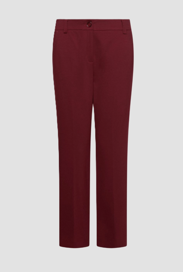 slim fit woman burgundy