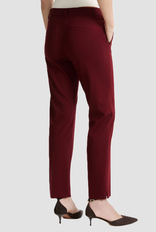slim fit woman burgundy